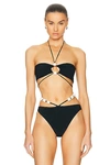 MAGDA BUTRYM HALTER BIKINI TOP