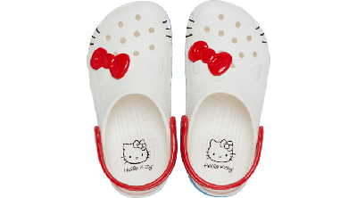 Crocs Toddler Hello Kitty Classic Clog In White