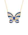 Gabi Rielle 14k Over Silver Lovestruck Collection Cz Butterfly Necklace