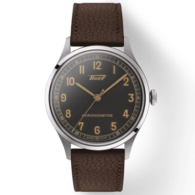 Pre-owned Tissot Heritage 1938 39mm Auto Cosc Anthracite Dial Men's Watch T1424641606200