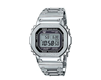 Pre-owned G-shock Casio  Digital Full Metal Silver Men's Watch Gmwb5000d-1