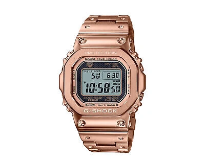 Pre-owned Casio G-shock Gmwb5000 Digital Full Metal Rose Gold Men's Watch Gmwb5000gd-4
