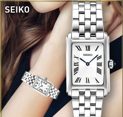 Pre-owned Seiko Essential Swr083, White Dial, Women's 22.2mm (fedex 2 Day)