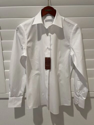 Pre-owned Stefano Ricci Ladies White Shirt, Large,
