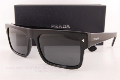 Pre-owned Prada Brand  Sunglasses Pr A10s 16k 08g Black/gray Polarized For Men