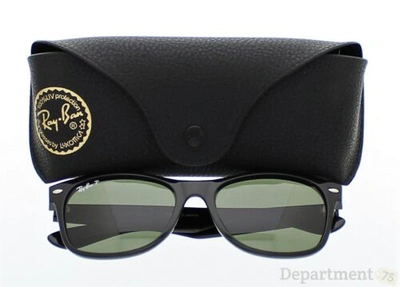 Pre-owned Ray Ban Ray-ban Wayfarer Classic Rb2132 901/58 55-18 Sunglasses In Green