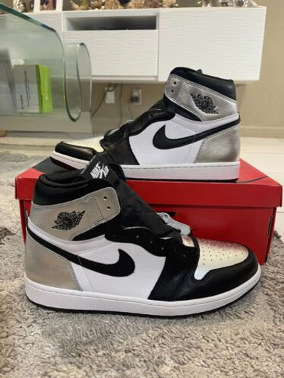 Pre-owned Jordan Nike Air  1 Retro High Silver Toe (w) Cd0461-001 Women 14.5 / Men 13
