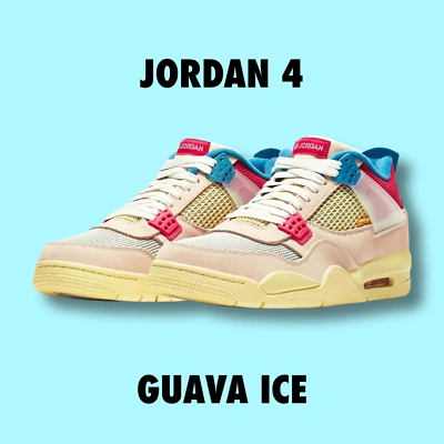 Pre-owned Jordan 4 Union Guava Ice Size 9.5