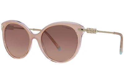 Pre-owned Tiffany & Co . Tf-4189b 8334/13 Sunglasses Women's Milky Pink Grad/pink Grad 55mm