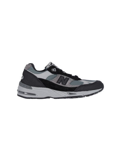 New Balance Gray Made In Uk 991v1 Sneakers In Black  