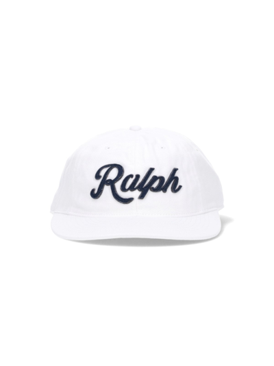Polo Ralph Lauren Logo Baseball Cap In White