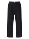 Dickies Straight Trousers Belt Loops In Black  