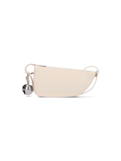 Burberry Luxurious Panna Leather Mini Shoulder Bag For Women In Cream