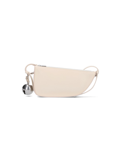 Burberry Mini "shield" Shoulder Bag In Cream