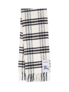 BURBERRY CHECK PATTERN SCARF