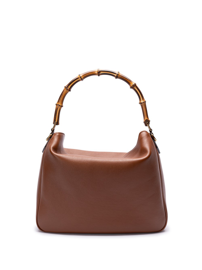 Gucci 'diana' Midi Shoulder Bag In Brown