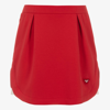 Emporio Armani Teen Girls Red Cotton Skirt In Red