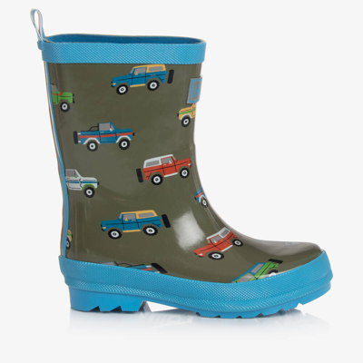 Hatley Babies' Boys Dark Green Car Rain Boots