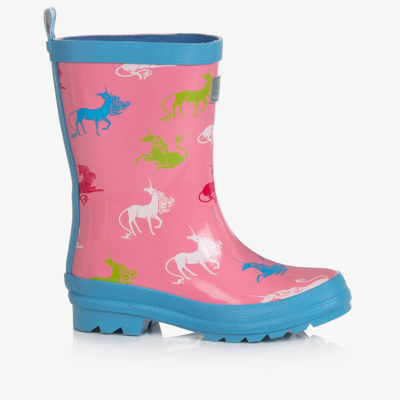 Hatley Babies' Girls Pink Unicorn Print Rain Boots