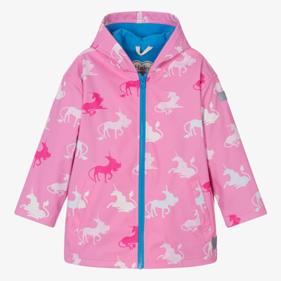 Hatley Babies' Girls Pink Unicorn Hooded Raincoat