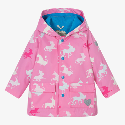 Hatley Baby Girls Pink Unicorn Hooded Raincoat