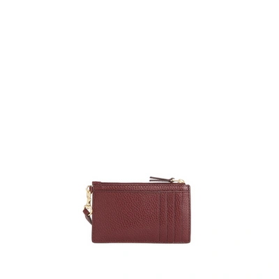 Marc Jacobs Leather Card Holder In Brown