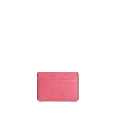 Mmk Leather Card Holder In Pink