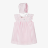 PAZ RODRIGUEZ BABY GIRLS PINK COTTON DRESS SET