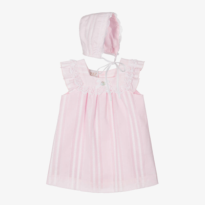 Paz Rodriguez Baby Girls Pink Cotton Dress Set