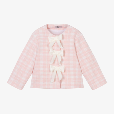 Phi Clothing Kids' Girls Pink Check Jacket