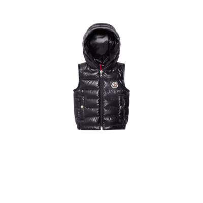 Moncler Kids' Ghany Quilted Down Puffer Waistcoat In Bleu