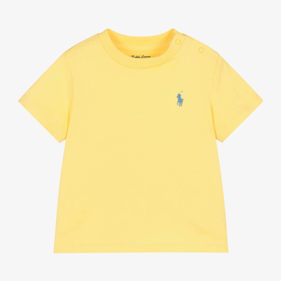 Ralph Lauren Yellow Cotton Jersey Baby T-shirt