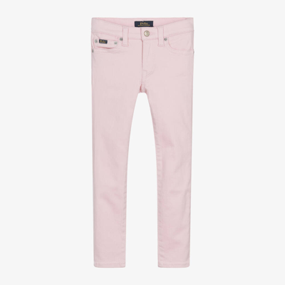 Ralph Lauren Babies' Girls Pink Denim The Legging Jeans