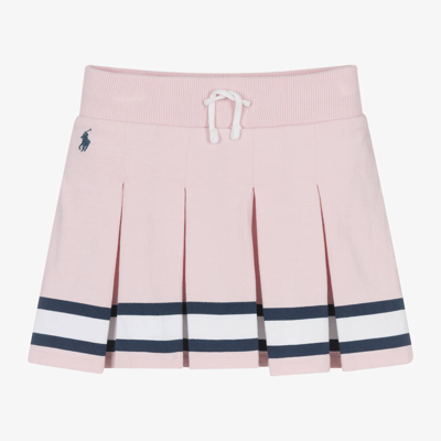 Ralph Lauren Babies' Girls Pink Cotton Pleated Skort
