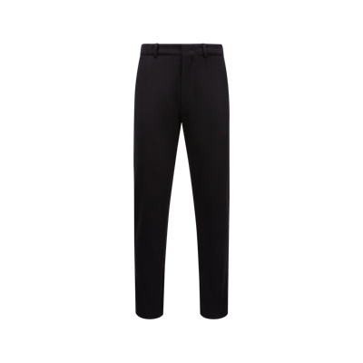 Moncler Collection Cotton Pants Black In Noir