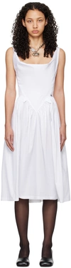 VIVIENNE WESTWOOD WHITE SUNDAY MIDI DRESS