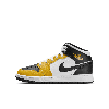 Jordan Air  1 Mid Big Kids' Shoes In Yellow