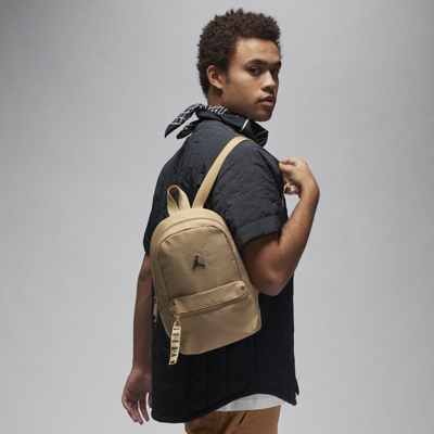 Jordan Crinkle Mini Backpack (6l) In Brown