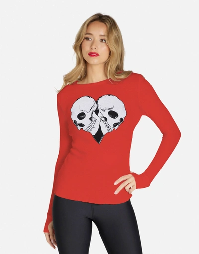 Lauren Moshi Mckinley Skull Heart In Scarlet