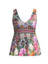 JOHNNY WAS WOMEN'S HANNAH PRINTED ONE-PIECE SWIMSUIT