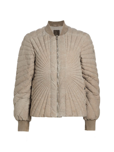 Rick Owens X Moncler Radiance Down Flight Jacket In Brown