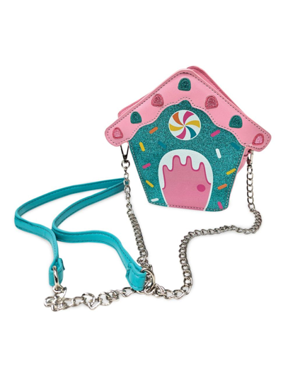 Iscream Girl's Gingerbread House Crossbody Bag In Silver