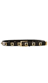 Aureum Black Studded Belt In Black