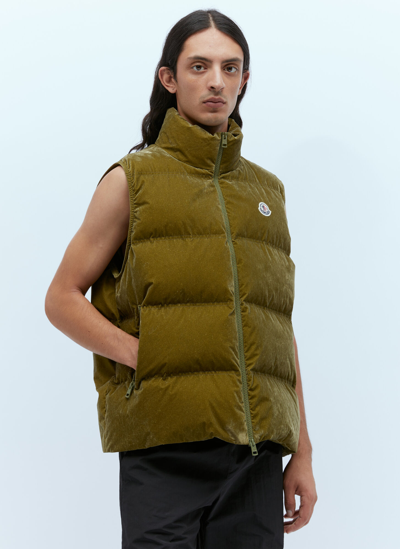 Moncler Natadola Down Gilet In Green