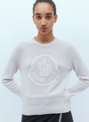 MONCLER LOGO EMBROIDERY KNIT SWEATER