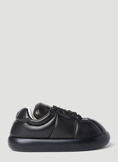 Marni Bigfoot 2.0 Leather Sneakers In Black