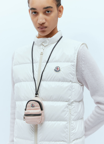 Moncler Kilia Keyring In Pink