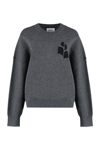 Isabel Marant Étoile Isabel Marant Etoile Atlee Long Sleeve Crew-neck Sweater In Grey