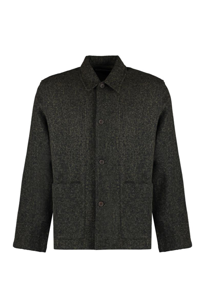 Our Legacy Wool Overshirt In Green