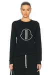 Rick Owens X Moncler Level Tee In Black